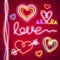 Valentines Neon Hearts