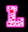 Valentineâ€™s! Love is all a blur!Letter L with multiple hearts, to signify love,emotion,confusion,giddiness etc