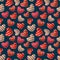 Valentineâ€™s seamless pattern with striped hearts