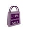 Valentins bag in purple with the lettering Valentin Sale