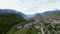 Valere Castle in the city of Sion Switzerland - aerial view