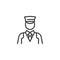 Valet Parking line icon