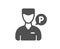 Valet servant icon. Parking person sign. Vector