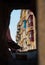 Valetta balconies, view from under a bridge