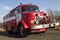 VALGA, ESTONIA - MARCH 5, 2015: Vintage firefighter engine from Mercedes Benz in Estonia