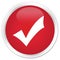 Validation icon premium red round button