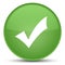 Validation icon special soft green round button