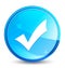 Validation icon splash natural blue round button