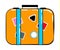 Valise cartoon sticker in retro style