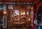 Valkenburg, Limburg, The Netherlands - Traditional wooden interior design of the Cafe aan de Kirk
