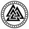 Valknut ancient pagan Nordic Germanic symbol