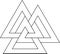 Valknut sacred magical heathen norse symbol