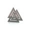 Valknut,silver Viking symbol