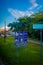 VALLADOLID, MEXICO - NOVEMBER 12, 2017: Informative sign over a metallic structure located in a park in Valladolid city