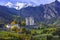 Valle d\\\'Aosta, Italy. view of Aymavilles medieval castle