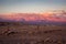 Valle de la Luna at sunset in San Pedro de Atacama, Chile