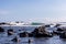 Valle Gran Rey - Panoramic sea view from beach Playa Charco del Conde in Valle Gran Rey, La Gomera