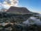 Valle Gran Rey - Panoramic view on massive sharp cliffs and mountains in village Valle Gran Rey, La Gomera