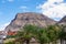 Valle Gran Rey - Scenic view on the massive sharp cliffs and mountains in Valle Gran Rey, La Gomera