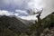 Vallehermoso, La Gomera. Volcanic mountains on a Canarian island