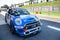 Vallelunga, Italy september 14 2019. Mini John Cooper Works racing car in circuit pit lane