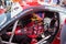 Vallelunga, Italy september 15 2019, Jacques Villeneuve famous driver sitting in car before the race