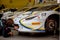 Vallelunga, Italy september 24 2017. Racing Lamborghini cars in