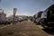 Vallelunga, Rome, Italy. June 24 2017. Trucks parked in circuit