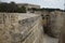 Valletta city fortifications. Valletta Fortress Wall. Valletta, Malta