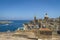 Valletta cityscape view with Basilica of Our Lady of Mount Carmel - Valletta, Malta