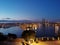 Valletta Grand Harbour with three cities at night