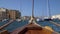 VALLETTA - MALTA, April, 2018: View of the Mediterranean Sea,Valletta and the island of Malta from water taxi.