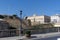 Valletta, Malta, August 2019. A fragment of the decoration of the embankment and the entrance to the city.