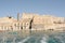 Valletta, Malta, August 2019. View from the departing ferry to the city`s fortifications.