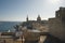 Valletta, Malta, August 2019. View from the ramparts on the domes of the cathedrals of the old city.