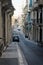 Valletta, Malta, August 2019. View of the street descending from the mountain.