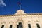 VALLETTA, MALTA - DEC 31st, 2019: Roof of the Auberge de Castille now office of the Prime Minister of Malta topped