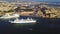 Valletta, Malta - Luxury cruise ships sailing into Grand Harbour of Valletta