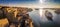 Valletta, Malta - Panoramic aerial skyline view of Valletta when cruise ships sailing in the Grand harbor