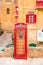 Valletta, Malta - Red vintage british telephone box