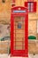 Valletta, Malta - Red vintage british telephone box