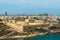 VALLETTA, MALTA SEPTEMBAR 26, 2017 - Fort Manoel as seen from Hastings Gardens