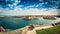 Valletta, Malta: View over Grand Harbor and Three Cities of Senglea, Birgu and Cospicua from Upper Barrakka Gardens