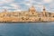 Valletta old town skyline during sunrise. Malta