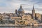 Valletta seafront skyline view, Malta