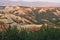 The valley of the badlands near Civita di Bagnoregio in Central Italy