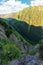 Valley of the balea stream in fagaras mountains