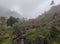 Valley and Bukit Sibajag Green Canyon Temanggung is a recreation in the wild with a path of bamboo