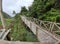 Valley and Bukit Sibajag Green Canyon Temanggung is a recreation in the wild with a path of bamboo