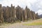 Valley of the death. Valle De Las Animas in La Paz, Bolivia. Rock formations